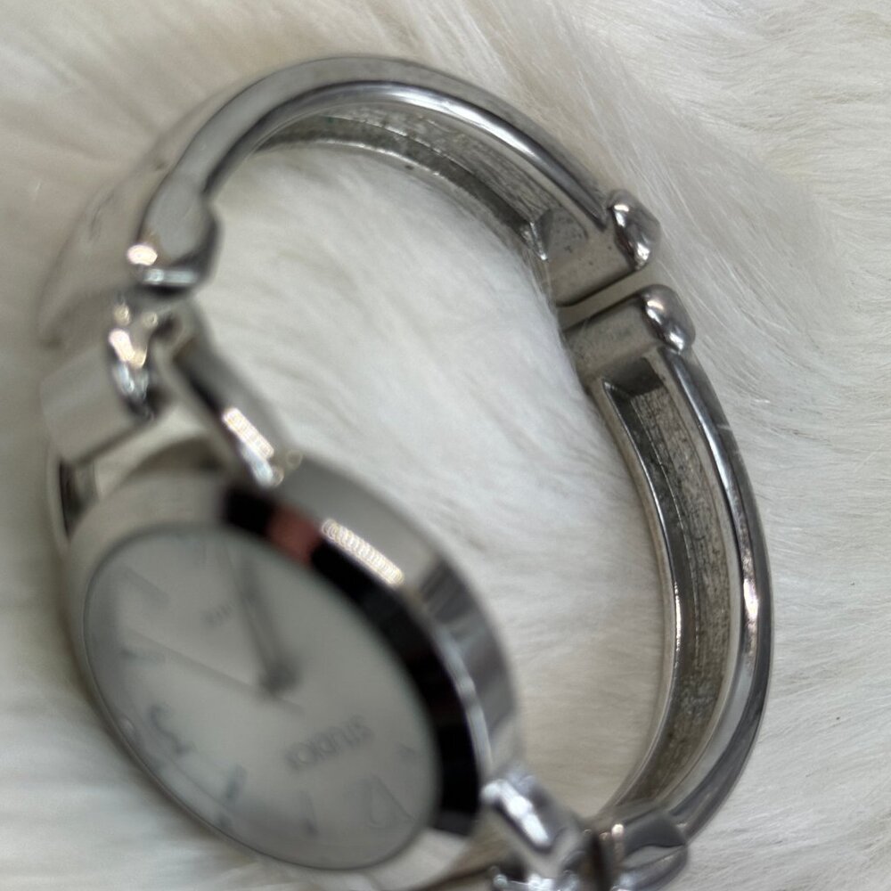 Studio Silver Tone Dial Round Case Hinge Bracelet… - image 8